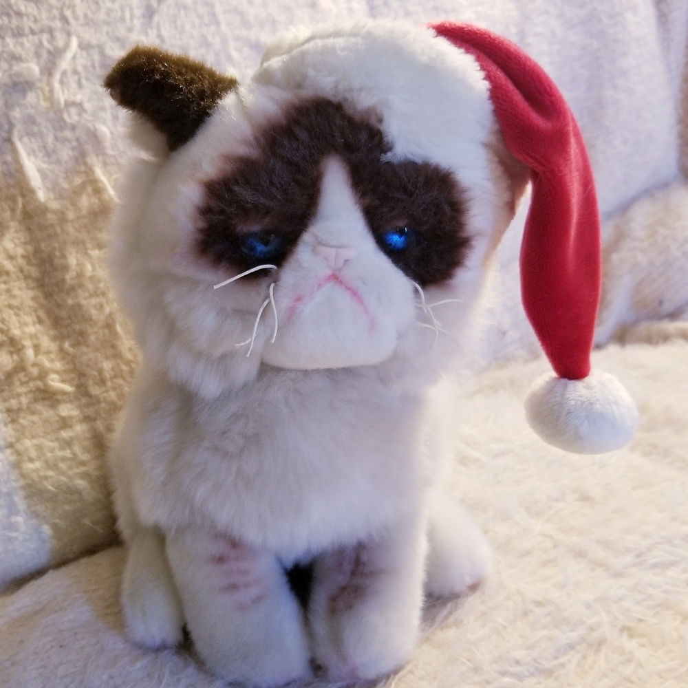 Santa Grumpy Cat Plush Toy Stuffed Animal GUND Limited Edition #4046544 Retired